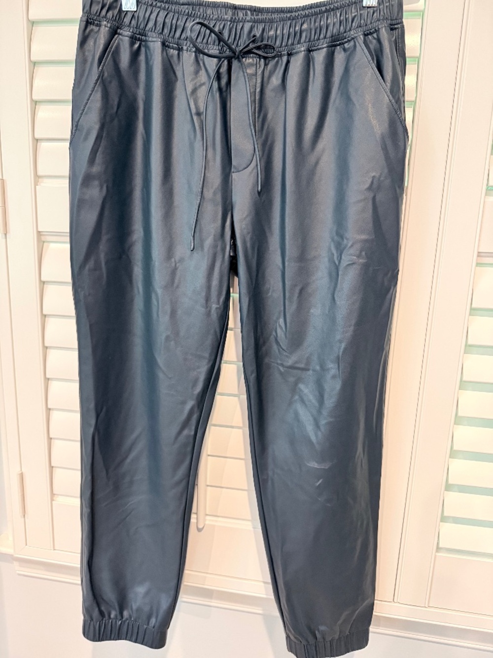 Vegan Leather Joggers
